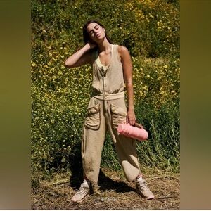 Free people Timko onesie small barrel leg jumpsuit